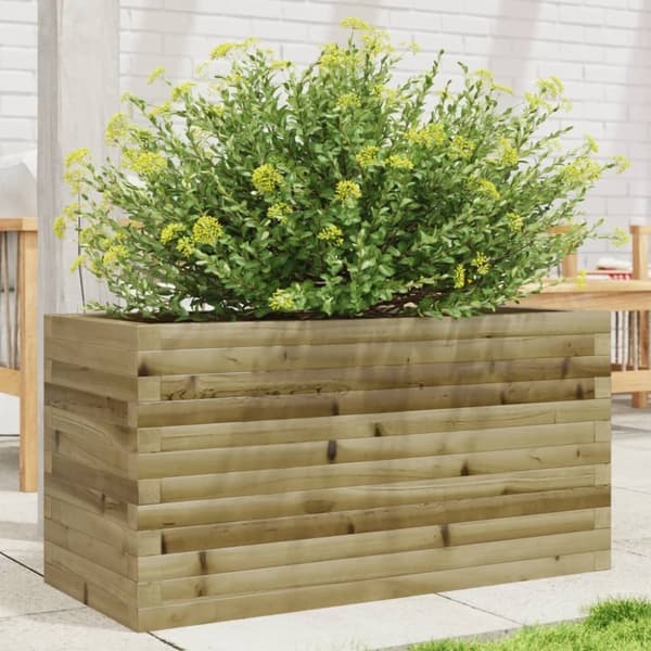 vidaXL plantekasse 90x40x45,5 cm imprægneret fyrretræ
