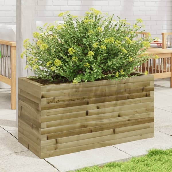 vidaXL plantekasse 90x40x45,5 cm imprægneret fyrretræ
