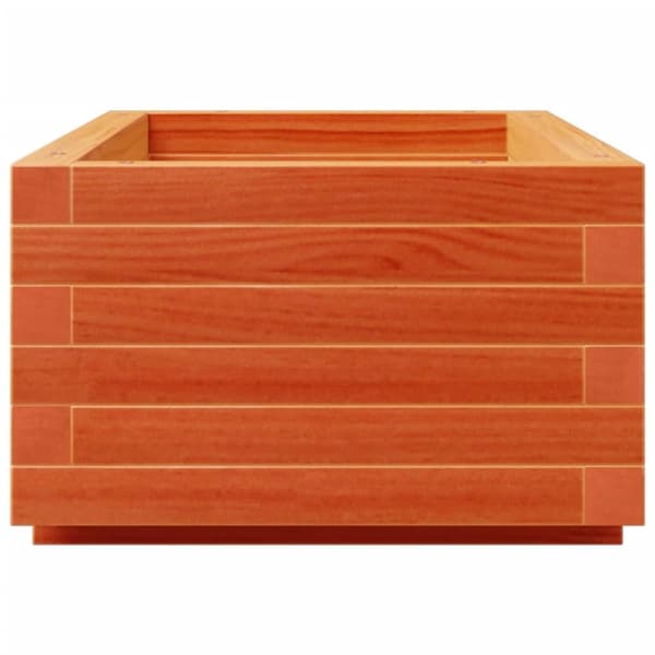 vidaXL Odlingslåda vaxbrun 90x40x26,5 cm massiv furu
