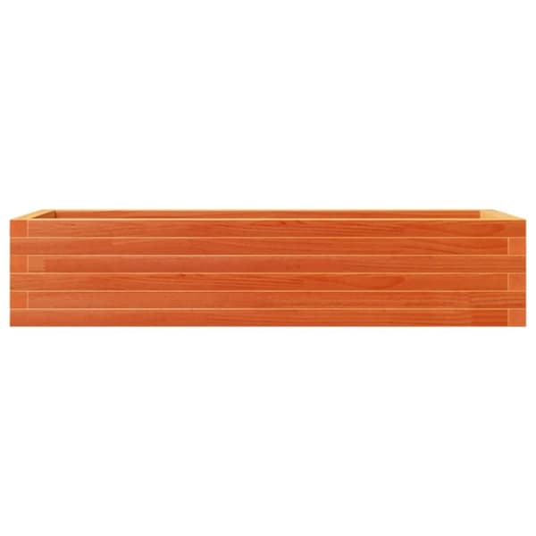 vidaXL Hageplantekasse voksbrun 110x40x23 cm heltre furu