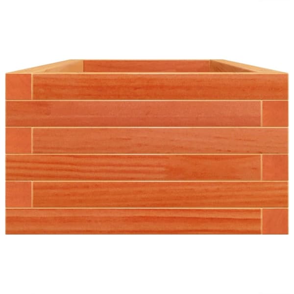 vidaXL Hageplantekasse voksbrun 110x40x23 cm heltre furu