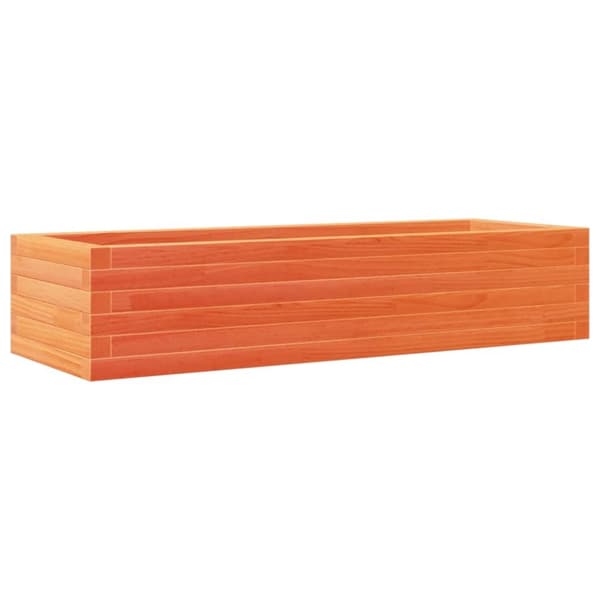 vidaXL Hageplantekasse voksbrun 110x40x23 cm heltre furu