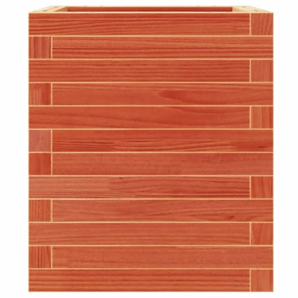 vidaXL plantekasse 40x40x46 cm massivt fyrretræ gyldenbrun