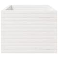 Miniatyrbilde 7 av 11: vidaXL Plantekasse hvit 90x60x49,5 cm heltre furu