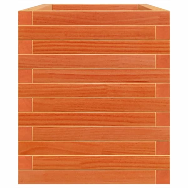 vidaXL plantekasse 70x40x46 cm massivt fyrretræ gyldenbrun