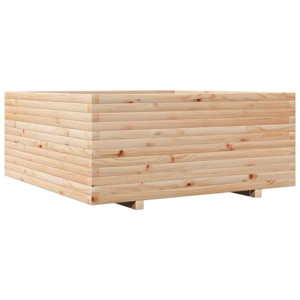 vidaXL Odlingslåda 110x110x49,5 cm massivt furuträ
