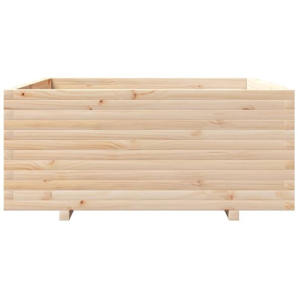 vidaXL Odlingslåda 110x110x49,5 cm massivt furuträ