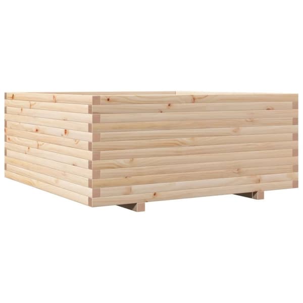 vidaXL Odlingslåda 110x110x49,5 cm massivt furuträ