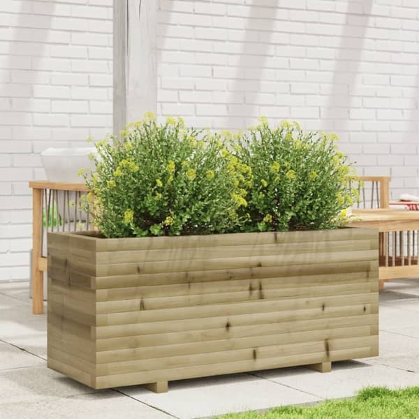 vidaXL Plantekasse 110x40x49,5 cm impregnert furu