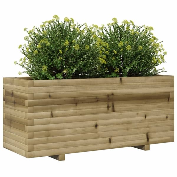 vidaXL Plantekasse 110x40x49,5 cm impregnert furu