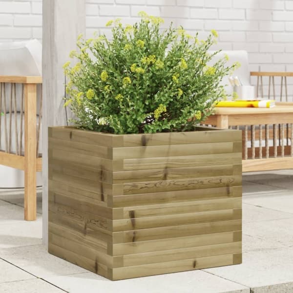 vidaXL plantekasse 50x50x46 cm imprægneret fyrretræ
