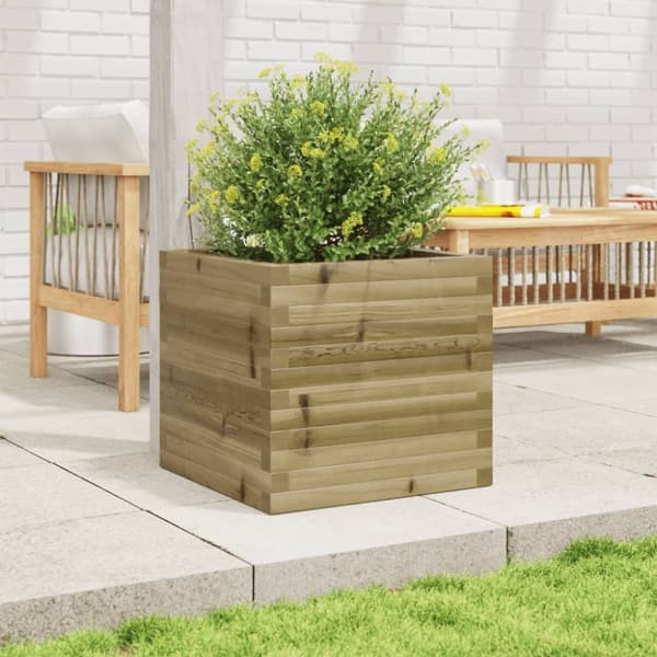 vidaXL plantekasse 50x50x46 cm imprægneret fyrretræ