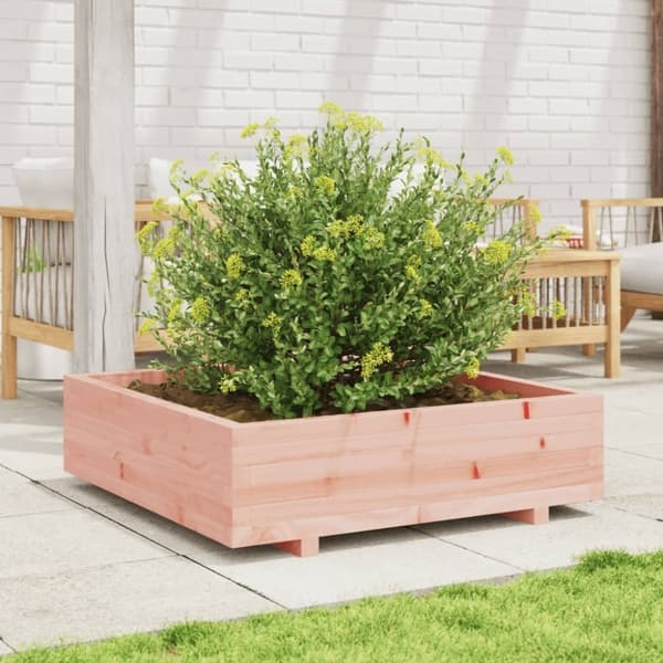 vidaXL Odlingslåda 90x90x26,5 cm massivt douglasträ
