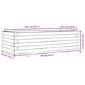 Miniatyrbilde 9 av 10: vidaXL Plantekasse 90x40x26,5 cm impregnert furu