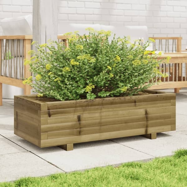 vidaXL Plantekasse 90x40x26,5 cm impregnert furu