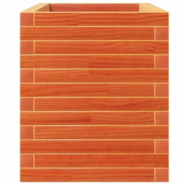 vidaXL Plantekasse voksbrun 110x40x49,5 cm heltre furu