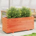 Miniatyrbilde 2 av 11: vidaXL Plantekasse voksbrun 110x40x49,5 cm heltre furu