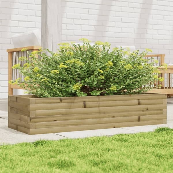 vidaXL plantekasse 110x40x23 cm imprægneret fyrretræ