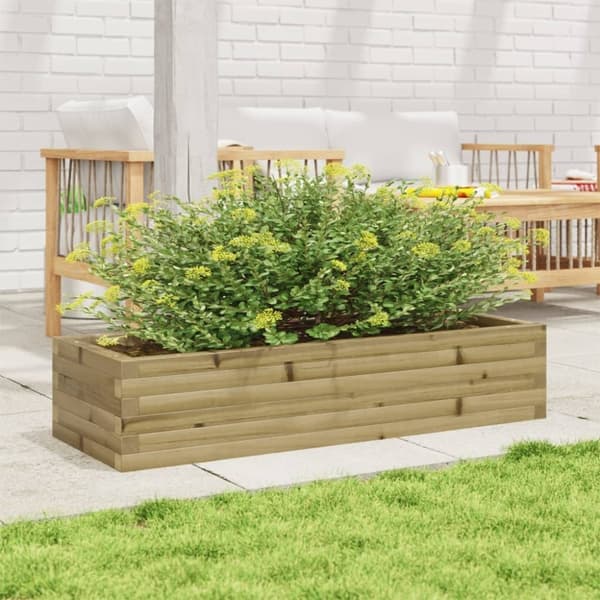 vidaXL plantekasse 110x40x23 cm imprægneret fyrretræ