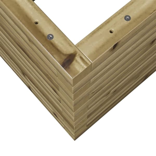 vidaXL Odlingslåda 70x40x46 cm impregnerat furu