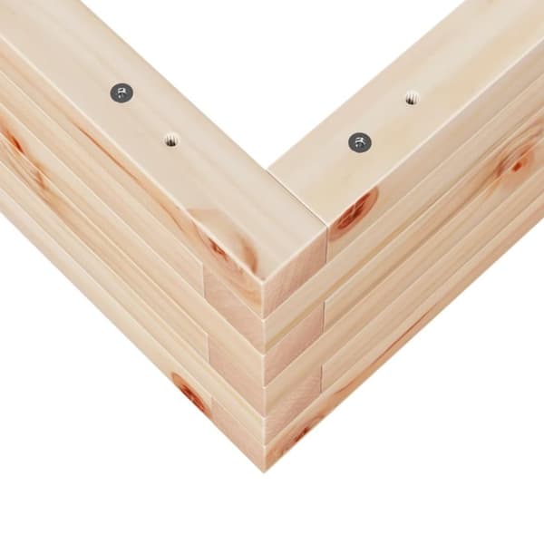 vidaXL Plantekasse 60x60x23 cm heltre furu