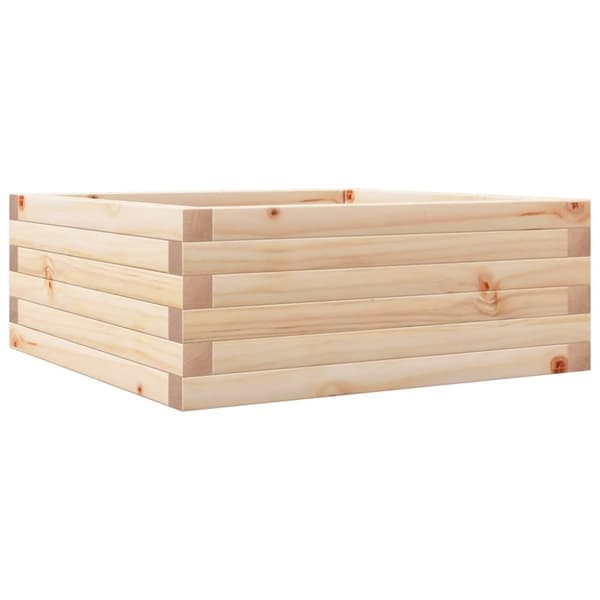vidaXL plantekasse 60x60x23 cm massivt fyrretræ