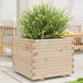 Miniatyrbilde 4 av 11: vidaXL Plantekasse 60x60x49,5 cm heltre furu