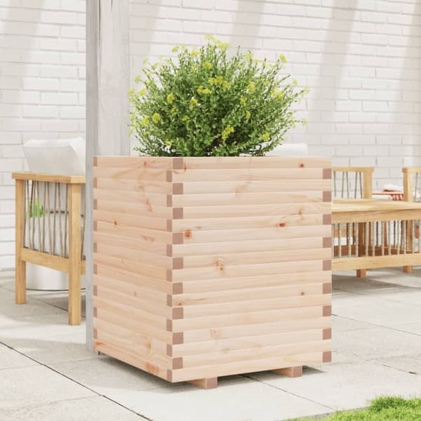 vidaXL Plantekasse 60x60x72 cm heltre furu