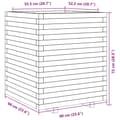 Miniatyrbilde 11 av 11: vidaXL Plantekasse 60x60x72 cm heltre furu