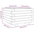 Miniatyrbillede 9 af 10: vidaXL plantekasse 40x40x26,5 cm massivt douglasgran