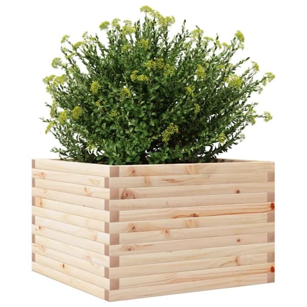 vidaXL Plantekasse 70x70x45,5 cm heltre furu