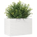 Miniatyrbilde 3 av 10: vidaXL Plantekasse hvit 70x40x45,5 cm heltre furu