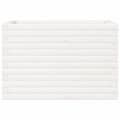 Miniatyrbilde 4 av 10: vidaXL Plantekasse hvit 70x40x45,5 cm heltre furu