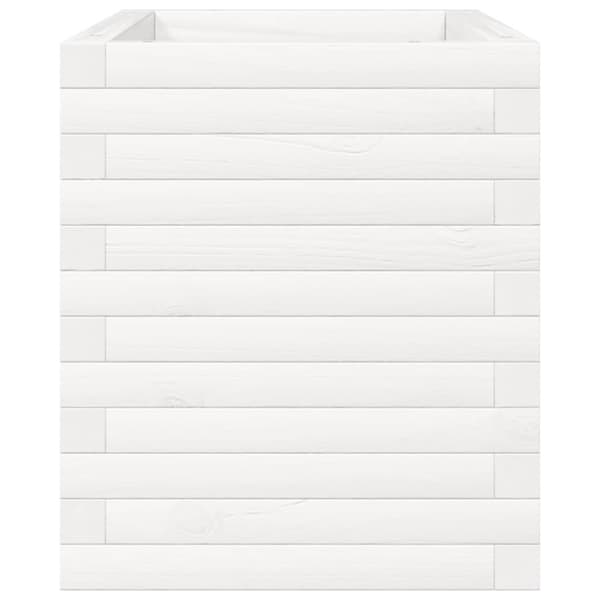 vidaXL Plantekasse hvit 70x40x45,5 cm heltre furu