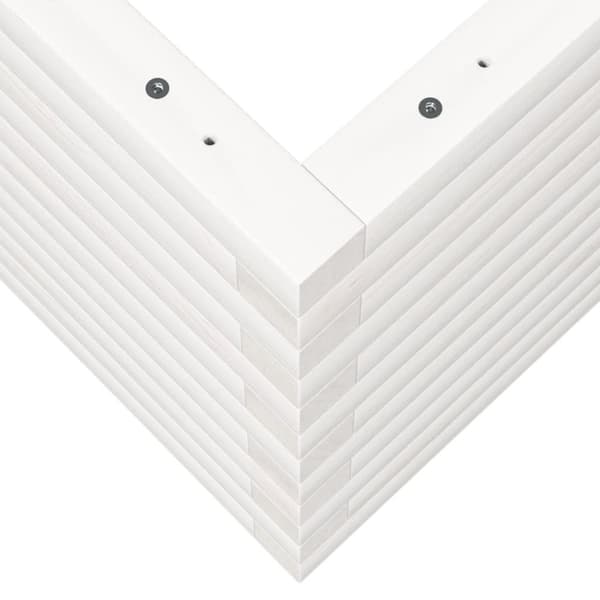 vidaXL Plantekasse hvit 70x40x45,5 cm heltre furu