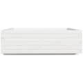 Miniatyrbilde 5 av 10: vidaXL Plantekasse hvit 80x80x26,5 cm heltre furu