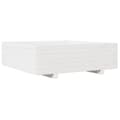 Miniatyrbilde 6 av 10: vidaXL Plantekasse hvit 80x80x26,5 cm heltre furu