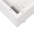 Miniatyrbilde 7 av 10: vidaXL Plantekasse hvit 80x80x26,5 cm heltre furu