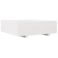Miniatyrbilde 1 av 10: vidaXL Plantekasse hvit 80x80x26,5 cm heltre furu