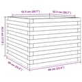Miniatyrbilde 9 av 10: vidaXL Plantekasse 60x60x45,5 cm heltre douglasgran