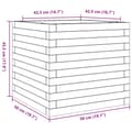 Miniatyrbild 9 av 10: vidaXL Odlingslåda 50x50x45,5 cm impregnerat furu