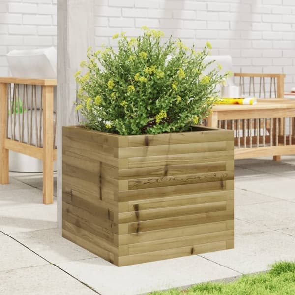 vidaXL Odlingslåda 50x50x45,5 cm impregnerat furu