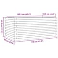 Miniatyrbilde 9 av 10: vidaXL Plantekasse 110x60x45,5 cm impregnert furu