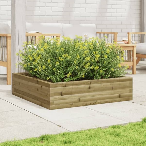 vidaXL Hageplantekasse 90x90x23 cm impregnert furu