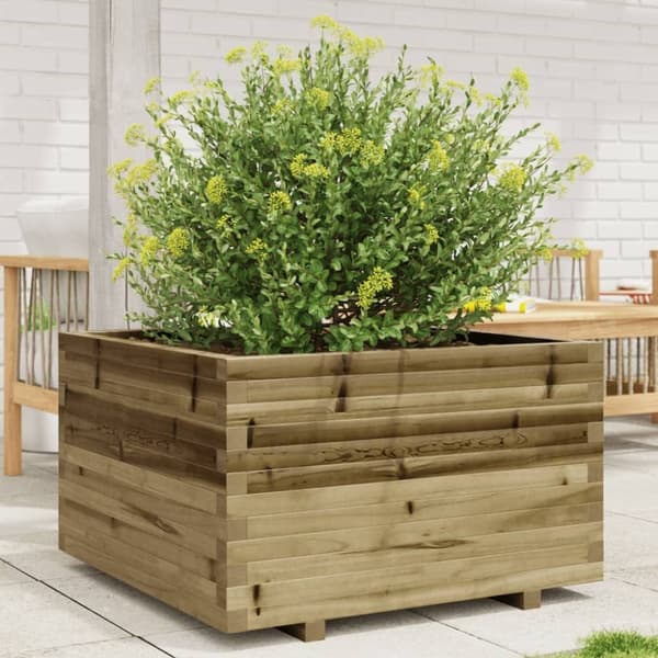 vidaXL plantekasse 80x80x49,5 cm imprægneret fyrretræ