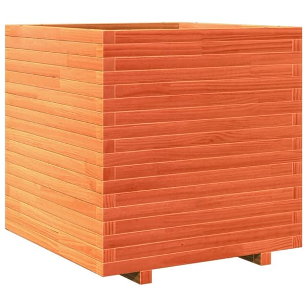 vidaXL plantekasse 70x70x72 cm massivt fyrretræ gyldenbrun