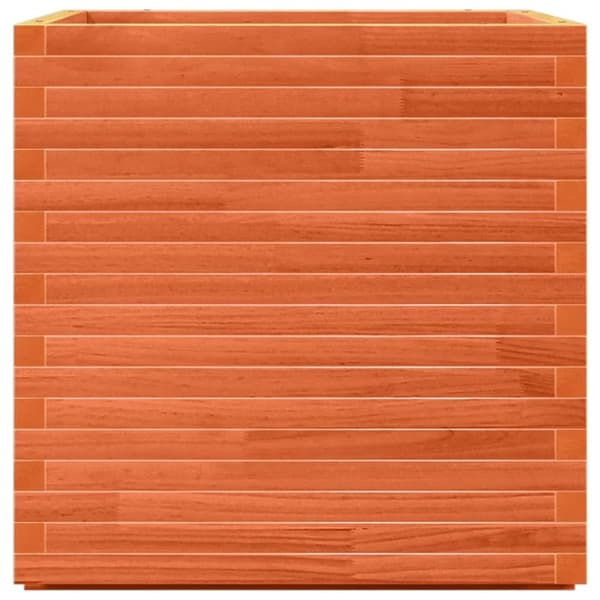 vidaXL plantekasse 70x70x72 cm massivt fyrretræ gyldenbrun