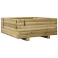 Pikkukuva 6 / 10: vidaXL Kukkalaatikko 60x60x26,5 cm kyllästetty mänty