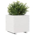 Miniatyrbillede 3 af 10: vidaXL plantekasse 50x50x49,5 cm massivt fyrretræ hvid