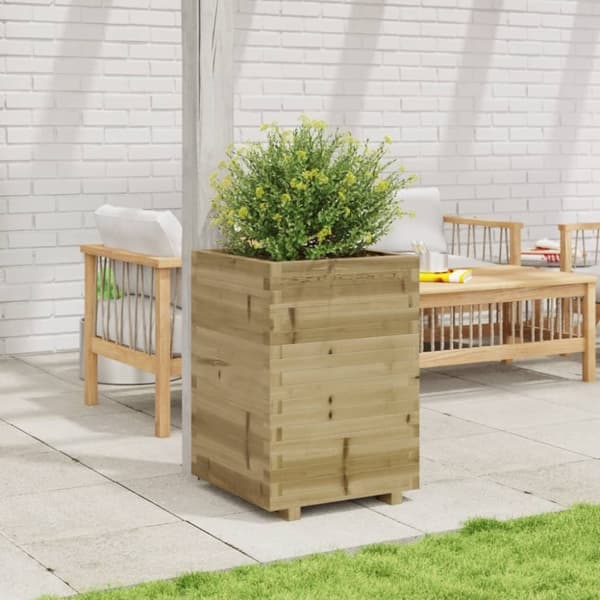 vidaXL Plantekasse 50x50x72,5 cm impregnert furu